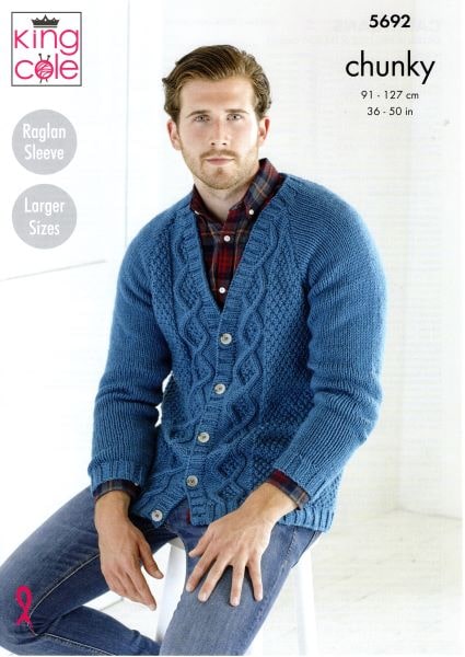 Chunky cardigan clearance men